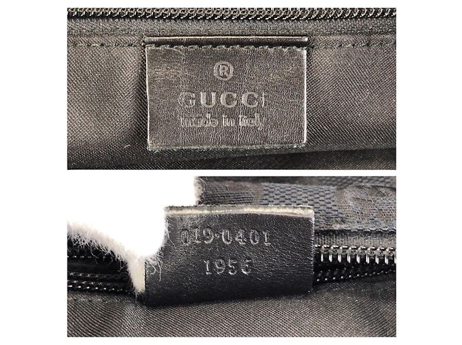 Gucci GG Canvas Leder Tote Schultertasche Schwarz - Ansicht 4