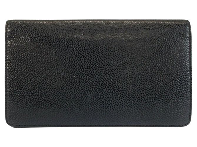 Portafoglio lungo in pelle nera Chanel Nero - vista 2