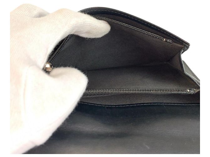 Portafoglio lungo in pelle nera Chanel Nero - vista 5