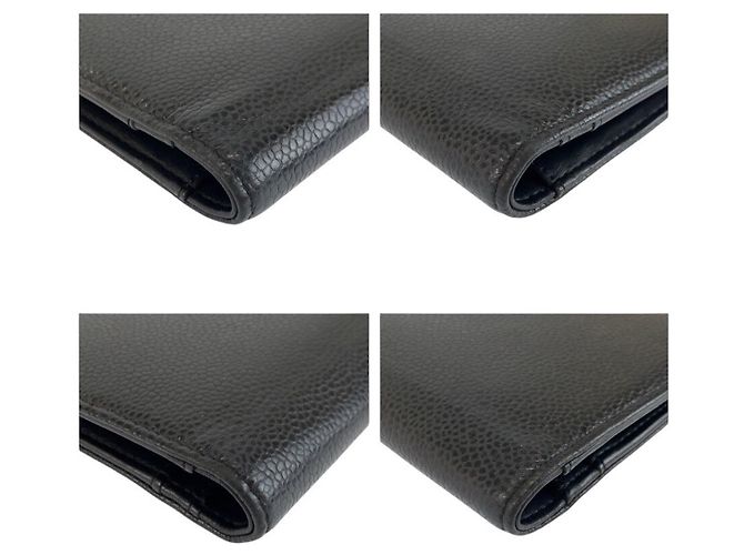 Portafoglio lungo in pelle nera Chanel Nero - vista 8