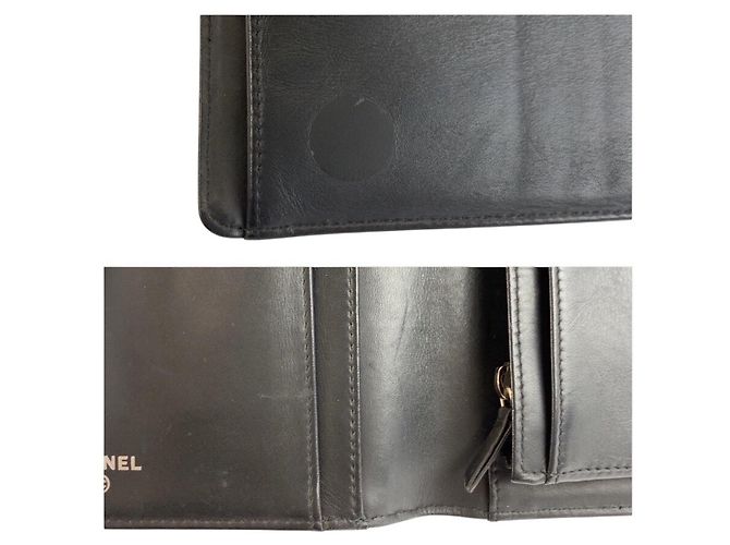 Portafoglio lungo in pelle nera Chanel Nero - vista 9
