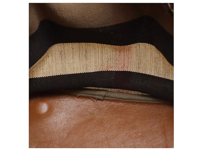 Borsa a tracolla Burberry Ashby Medium Hobo Nova Check Marrone - vista 7