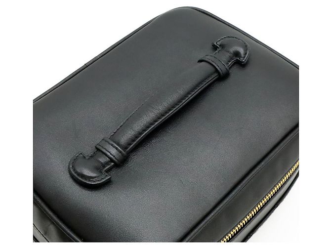 Vanity Beauty case bicolore Chanel in pelle nera Nero - vista 4