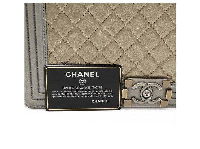 Borsa Chanel Boy Chanel Matelasse Chain D'oro Metallico - vista 9