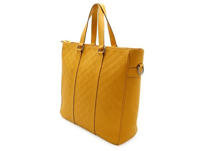 Borsa Tote Louis Vuitton Damier Infini Neo Tadao Giallo - vista 2