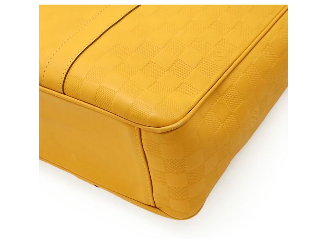 Borsa Tote Louis Vuitton Damier Infini Neo Tadao Giallo - vista 3