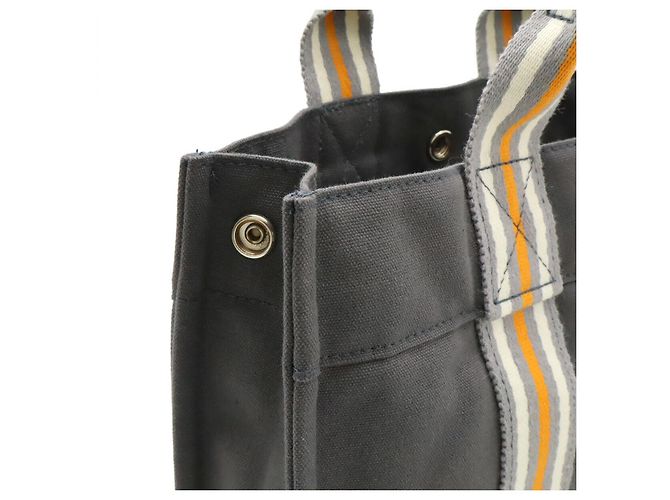 Hermès Hermes Canvas Tote Bag Grau - Ansicht 5
