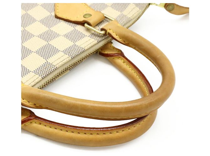 Borsa Louis Vuitton Damier Azur Speedy 30 Marrone Beige - vista 4