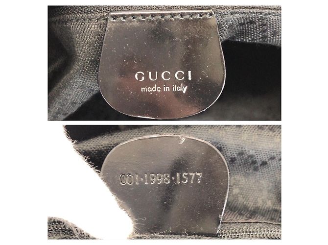 Gucci Bamboo Nylon Schultertasche Schwarz - Ansicht 4