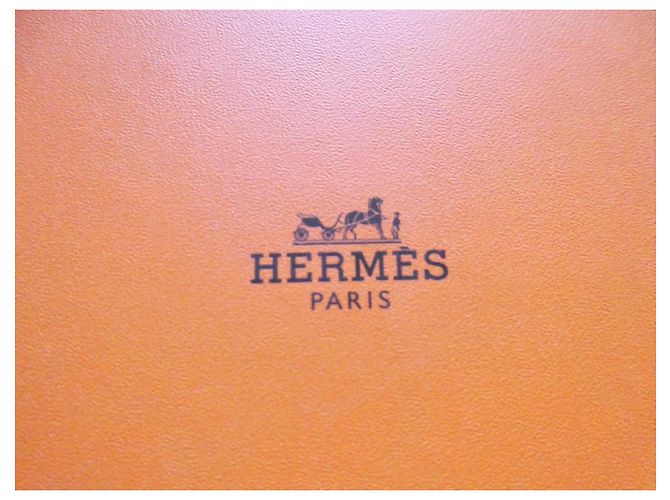 Caixa de armazenamento Hermès Laranja Modelo 1497 para Birkin 25 - vista 2