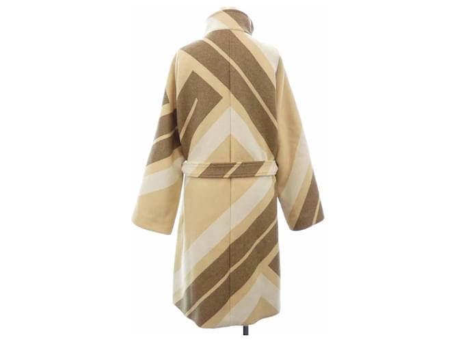 Hermès Abrigo de lana Hermes Beige - vista 2