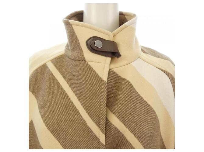 Hermès Abrigo de lana Hermes Beige - vista 5