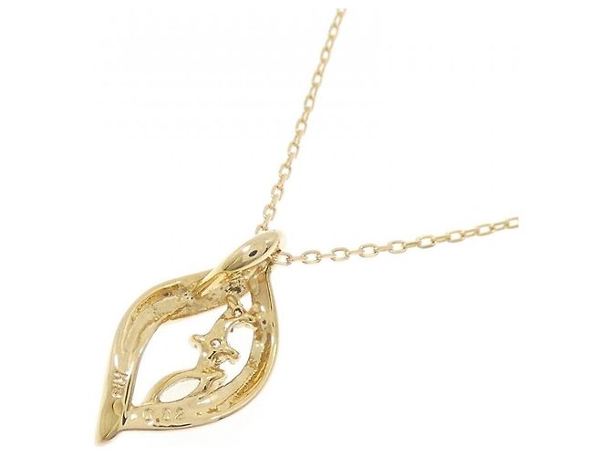 Autre Marque Collana con diamante e pietra di luna Au750 D'oro - vista 4