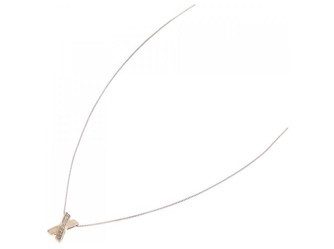 Autre Marque Collana in oro rosa K10 e diamanti - vista 2