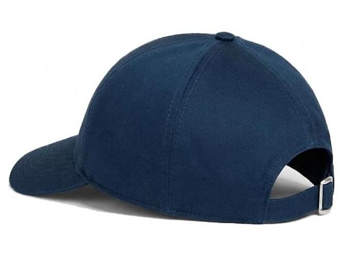 Céline Logo Embroidered Baseball Cap Navy Blue - view 9