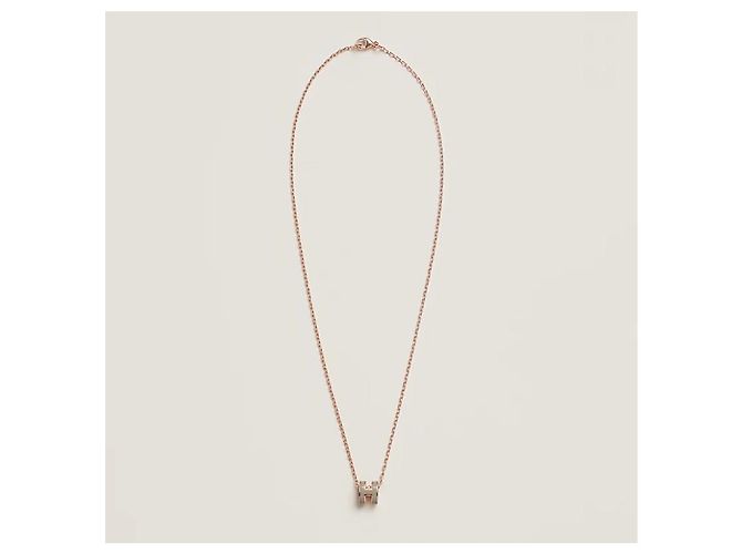 Hermès Collana da donna Mini Pop Maronglace Rose Gold Rosa - vista 3