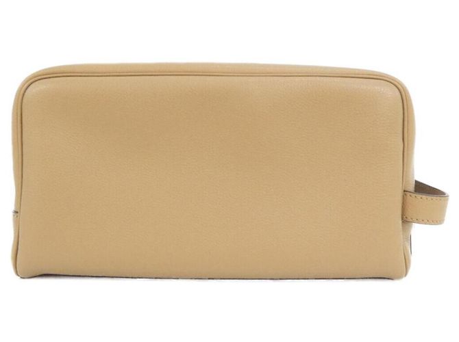 Clutch in pelle beige Fendi - vista 2