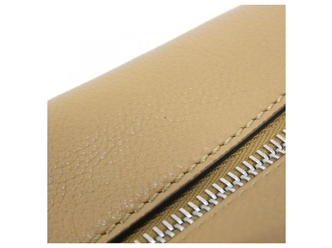 Clutch in pelle beige Fendi - vista 5