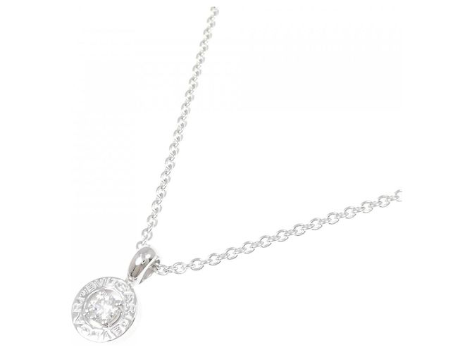 Bulgari Collana con pendente in oro bianco 18K e diamante Bvlgari - vista 2