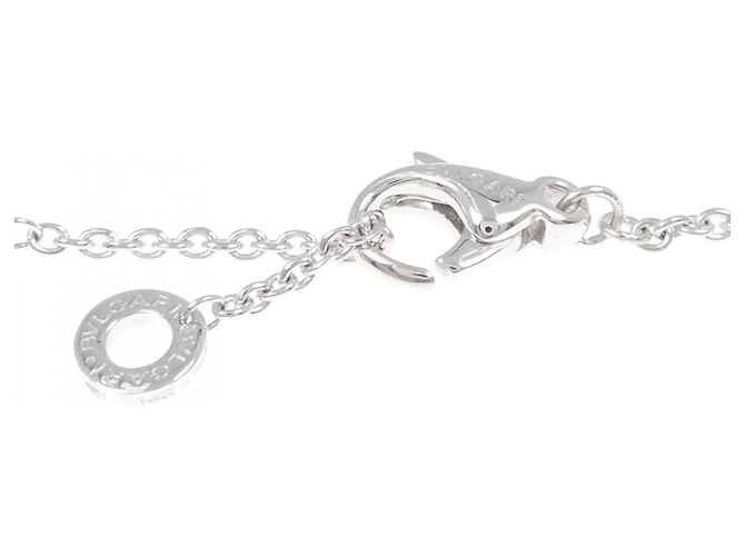 Bulgari Collana con pendente in oro bianco 18K e diamante Bvlgari - vista 5
