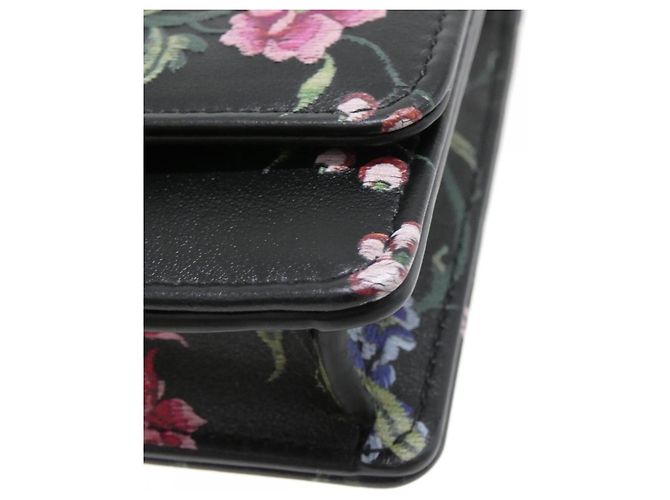 Christian Dior DIOR PETITES FLEURS Catena per Portafoglio Caro Nero Multicolore - vista 4