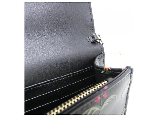 Christian Dior DIOR PETITES FLEURS Catena per Portafoglio Caro Nero Multicolore - vista 7