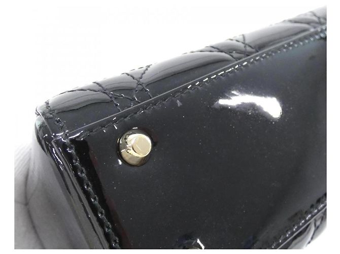 Mini borsa Lady Christian Dior Nero - vista 3