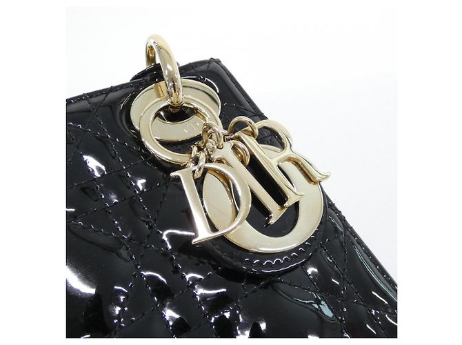 Mini borsa Lady Christian Dior Nero - vista 4