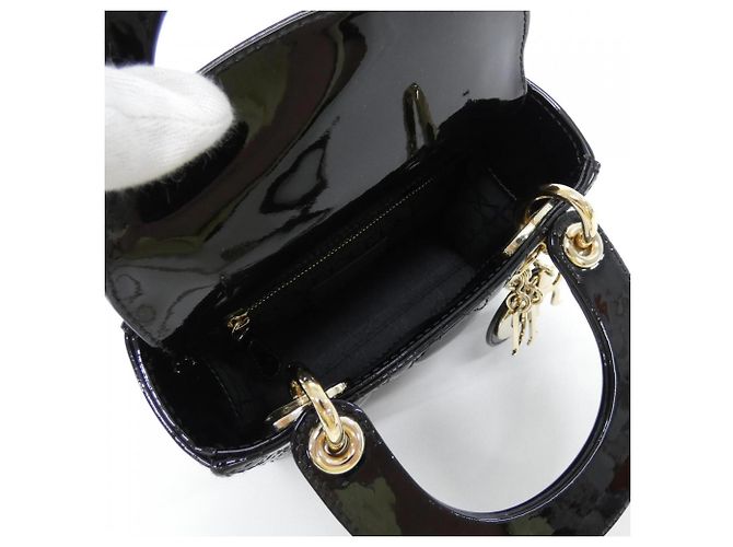 Mini borsa Lady Christian Dior Nero - vista 6