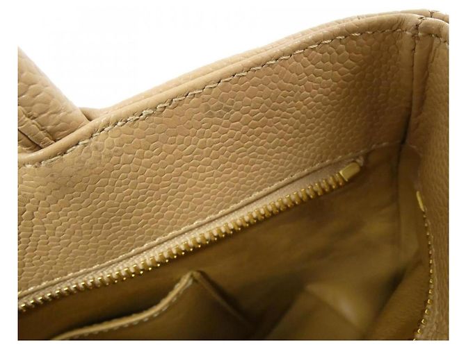 Borsa Chanel 1804 Beige in pelle di vitello granulata - vista 10