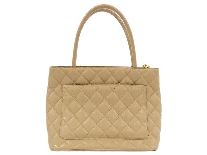 Borsa Chanel 1804 Beige in pelle di vitello granulata - vista 2