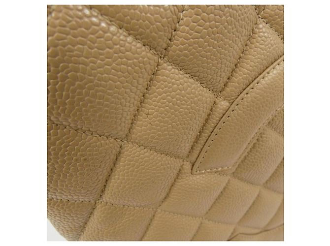 Borsa Chanel 1804 Beige in pelle di vitello granulata - vista 6