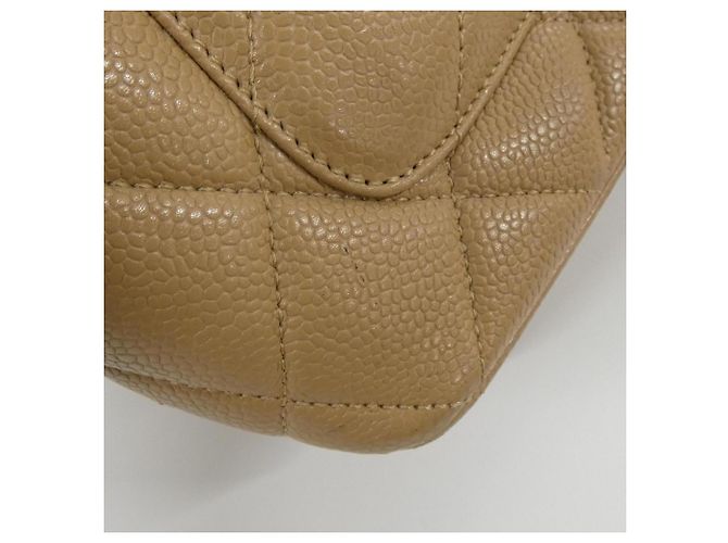 Borsa Chanel 1804 Beige in pelle di vitello granulata - vista 7