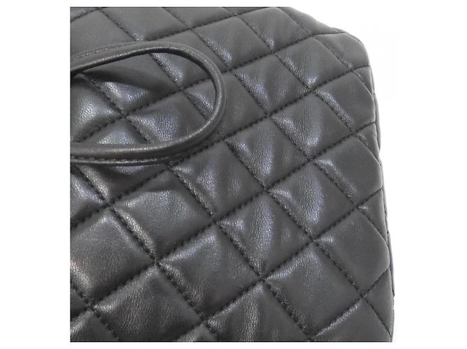 Chanel 91121 Rucksack aus schwarzem Lammleder - Ansicht 4