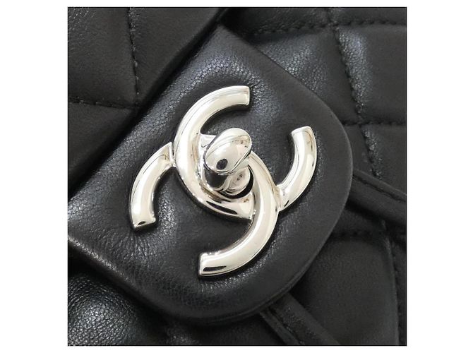 Chanel 91121 Rucksack aus schwarzem Lammleder - Ansicht 7