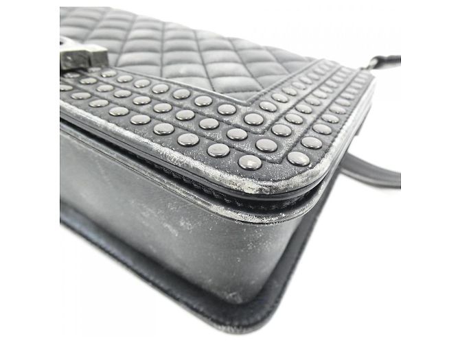 Borsa a Spalla Chanel Boy Line 92408 Nero - vista 3