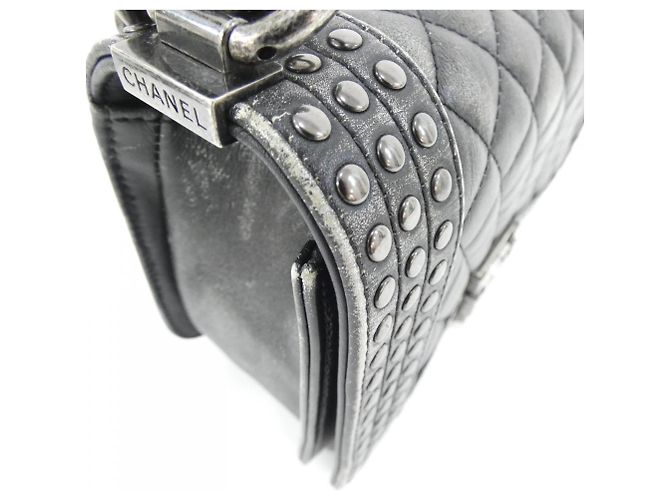 Borsa a Spalla Chanel Boy Line 92408 Nero - vista 4