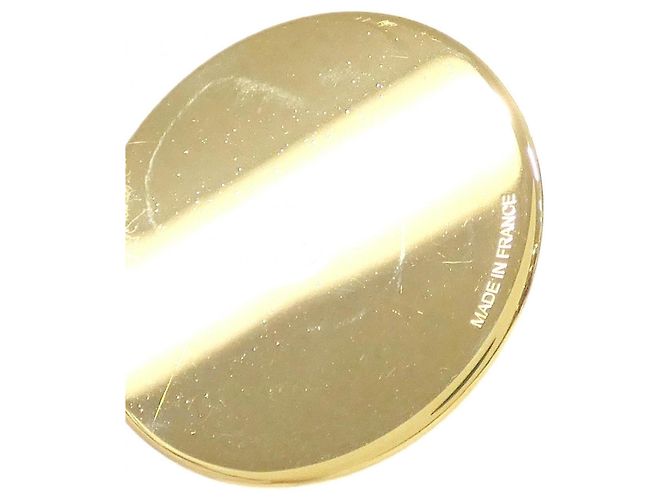 Hermès Hermes QUADRIGE Medaille GM Halskette Weiß Golden - Ansicht 4