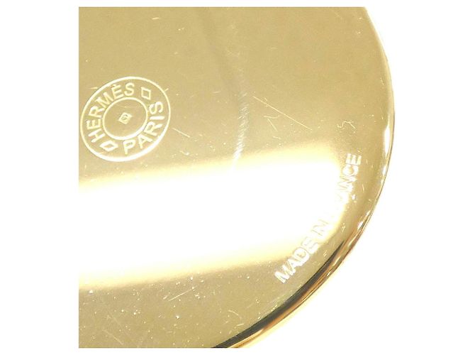 Hermès Hermes QUADRIGE Medaille GM Halskette Weiß Golden - Ansicht 5