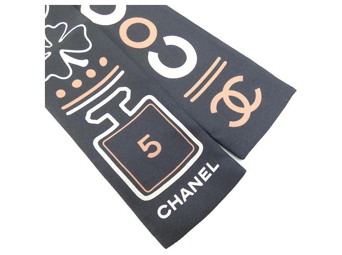 Cerchietto in seta nero Chanel AA9179 - vista 2