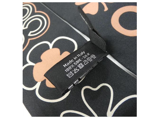 Cerchietto in seta nero Chanel AA9179 - vista 4