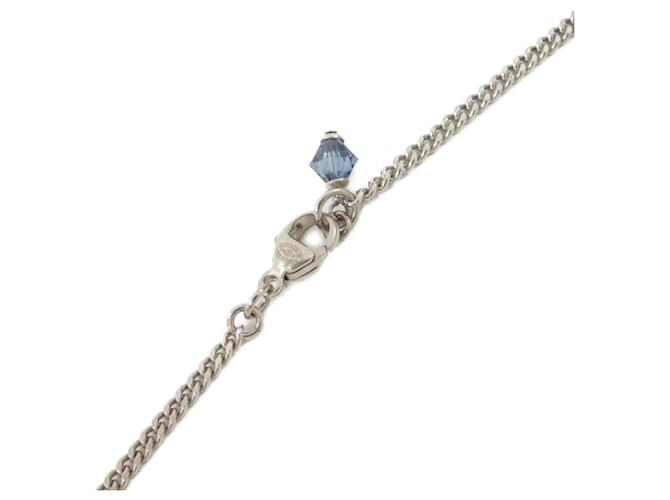 Collana Chanel AB0868 Argento Bianco Blu - vista 4