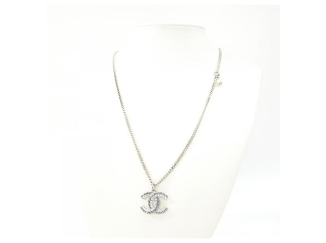 Collana Chanel AB0868 Argento Bianco Blu - vista 5