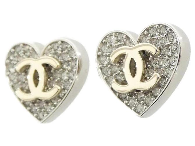 Orecchini Chanel ABH084 Gold Crystal Stud D'oro - vista 2