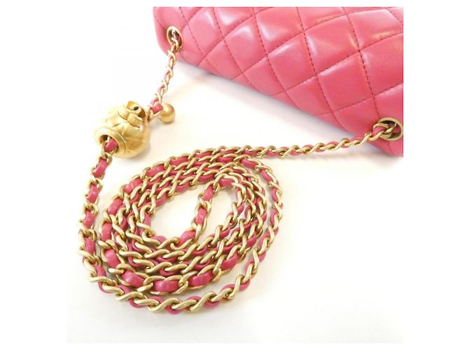 Borsa a tracolla in pelle Chanel AS1787 Rosa - vista 6