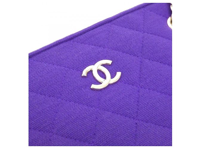 Borsa a tracolla Chanel AS1873 in tela viola Porpora - vista 4