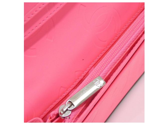 Chanel Cambon Line 26717 Long Wallet Schwarz Pink - vista 7
