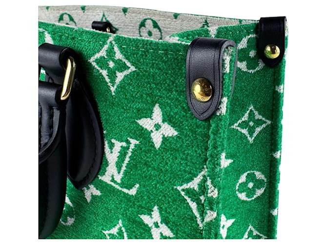 Borsa Louis Vuitton OnTheGo PM Jacquard Nero Verde - vista 6