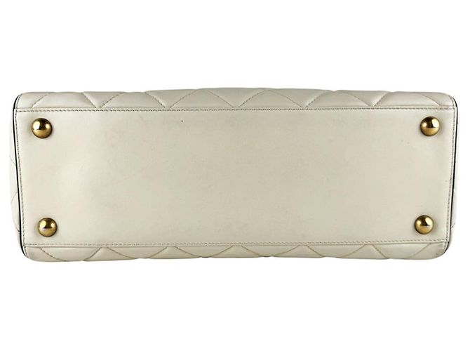 Borsa in pelle Chanel Portobello Nero Bianco sporco - vista 4