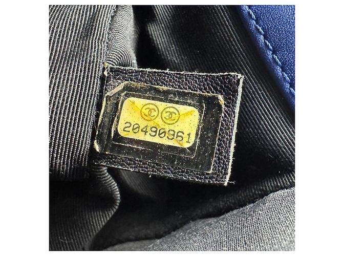 Chanel Boy Schultertasche Marineblau - Ansicht 13